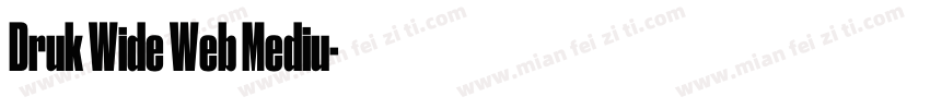 Druk Wide Web Mediu字体转换